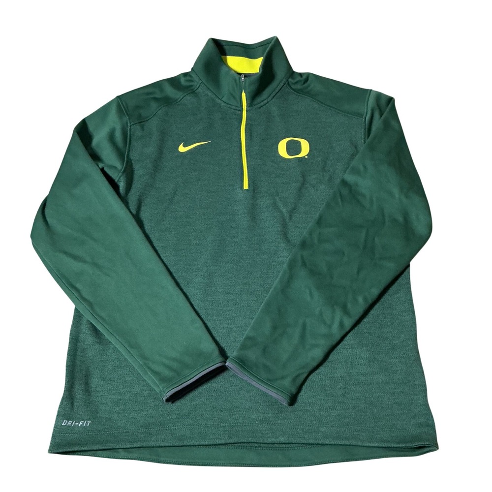 Nike Oregon Ducks Mens Dri-FIT Quarter Zip Pullover Gorpcore Size M